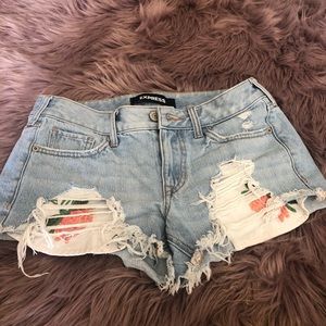 Express jean shorts